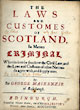 Lawes and customs of Scotland
